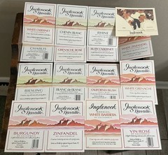 Vintage Inglenook Navalle Wine Labels Lot 15 NOS California Winery Zinfandel