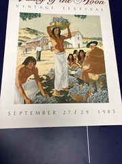 1985 Valley Of The Moon Vintage Festival Sonoma Wine Country Art Poster Harvest