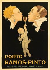 Porto Ramos Pinto 1920 Vintage Food Wine Advertising Giclee Canvas Print 20×28