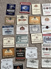 10 Assorted Vintage French Wine Bottle Labels New
