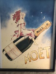 Moet Chandon advertisement 1975, Signed