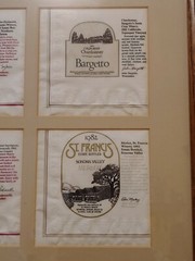 Rare 37&Prime; Framed Vtg California Wine Napkin Collection 1980-85 Napa Sonoma Shafer