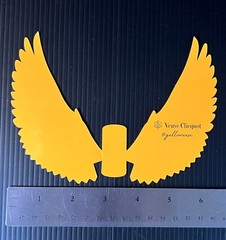 Veuve Clicquot Champagne Yelloween Halloween Bottle Crow Wings – (1 pc) – New