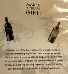 Funny Wine Bottle Bags 2+ Wine Wrapper 1 + Funny Bottle Labels 24 Adults Party