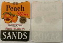 Rare Antique Vintage 1940s Sands Peach Wine Label, Petersburg, VA 🍑