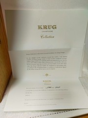 Krug Collection 1990 Empty Glass Bottle Champagne With Wood Box From Japan