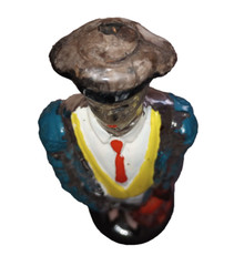 1955 GLASS MATADOR BOTTLE BULLFIGHTER DECANTER DALMAU HERMANOS TARRAGONA SPAIN