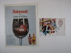Print Ad Dubonnet Aperitif Wine Paris Recipe Booklet and 1 Page AD Mid-Century