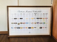 [Used Item] Chateau Mouton Rothschild Art Label Poster, Framed, Wine Label Colle