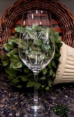 CHARLES KRUG Peter Mondavi Sr. Estate Schott Zwiesel Wine Glass NAPA PRISTINE!