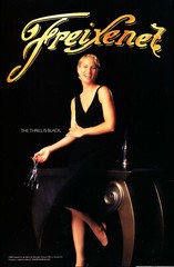 FREIXENET CHAMPAGNE AD #30 RARE 2003 OOP THE THRILL IS BLACK