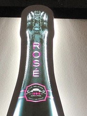 LUC BELAIRE RARE ROSE LED BAR SIGN MAN CAVE GARAGE DECOR LIGHT LARGE FRANCE