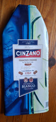 Cinzano Bianco Limited Edition Original Adversting Bottle Cover case – blue