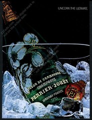 1981 Perrier Jouet Fleur de Champagne 1973 bottle photo vintage print ad
