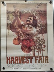 Vintage &lsquo;Sonoma County Harvest Fair&rsquo; 1983 Poster by Michele Collier-18&Prime;x24&Prime;