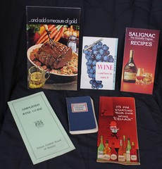6 Vtg Wine Recipe Books Guide Salignac Cognac Galliano Canadian MCM 40s 50s 60s
