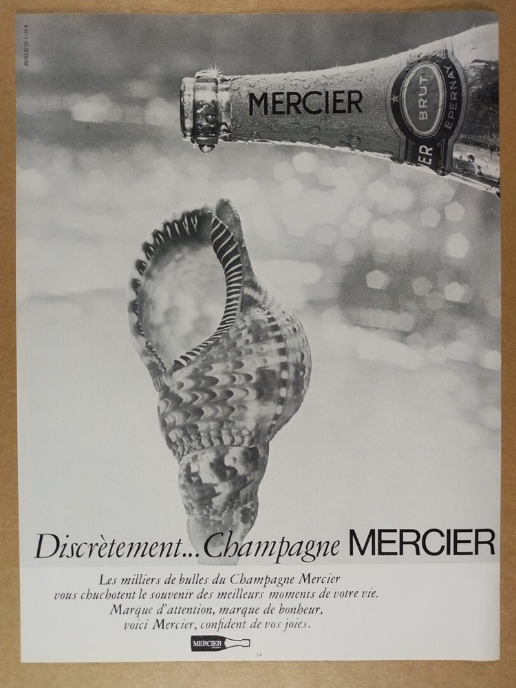 1967 Mercier Champagne French vintage print Ad