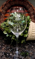SILVER OAK Cellars Large Lettering Schott Zwiesel Wine Glass NAPA ~ PRISTINE!