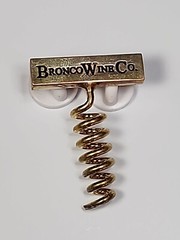 Bronco Wine Co Corkscrew Pin Ceres California 4th Largest Wine Producer in US