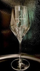 CHANDON Crystal Tulip Champagne Glass 8 1/4” Napa Valley ~ PRISTINE!
