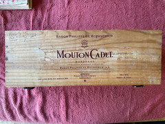 Mouton Cadet Bordeax Wooden 5 Liter Wine Box Product of France