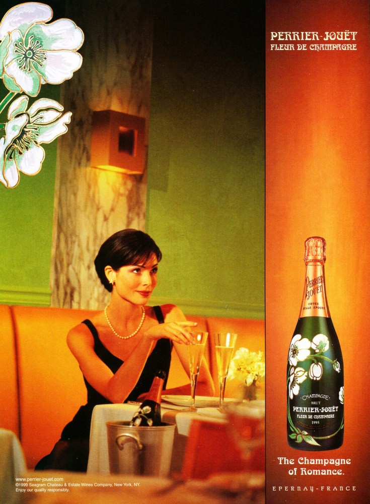 PERRIER-JOUET CHAMPAGNE AD #8 RARE 1999 OUT OF PRINT VINTAGE