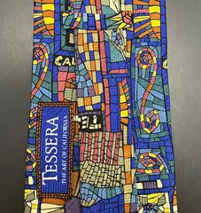 Tessera Winery California Mosaic Tile Design 100% Silk Necktie – New