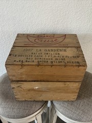 Vintage France Cruse Covered Wine Crate 12 Bottle 1967 LA GARDERIE , Empty