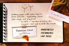 TURNING LEAF WINE AD #1 RARE 2001 OOP HALF PAGE AD