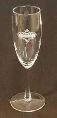 Domaine Ste Michelle 2000 – Champagne Glass / Flute: 7-3/4&Prime; Tall – White Artwork
