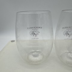2 GRGICH HILLS Estate Plastic Poolside Wine Tasting Glasses NAPA Vineyard