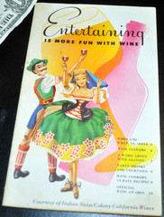 1960s ENTERTAINING IS MORE FUN WITH WINE Booklet from Italian Swiss Colony
