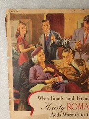 1945 « Roma Estate Wines » & « Guild Wine Sherry » Magazine Ads from Chicago Tribune
