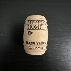 Sutter Home Winery Wood Cork Refrigerator Fridge Magnet Napa Valley California