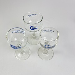 Vallejo Music Theater Pops Concert Wine Glasses 1979 Vallejo California Set Of 3