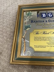 Vintage Barton & Guestier « French Fine Wines « Bar Mirror