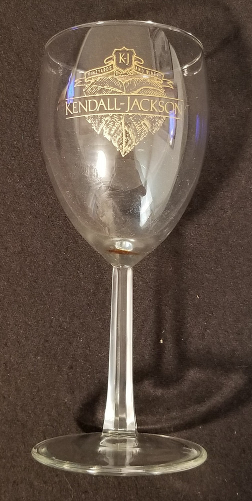 Kendall-Jackson – Santa Rosa, CA – Wine Glass – Gold Artwork – 6-3/4&Prime; Tall