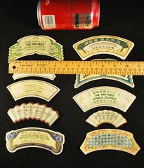 ORIGINAL C.1890 UNUSED JAPANESE WINE / SAKE BOTTLE LABELS & MISPRINTS / ART # 1