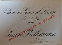 Wine label Etiquette vin CLIMENS 1928 ORIGINAL LABEL Etiquette vin