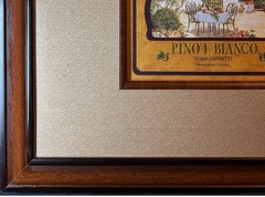 Framed Lithograph Print “Pinot Bianco Vigna Capretti Trentino-Alto…” 19.5×22.5