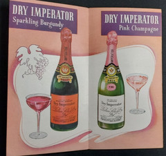 Old Liquor Advertising Leaflet Dry Imperator Champagne Robinson Lloyds New York