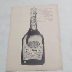 Taittinger Comtes de Champagne White Makes Light Print Ad