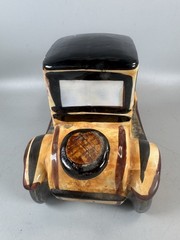 Vintage 1969 Borghini Italy Ceramic Car Wine Bottle Unopened Full Decanter