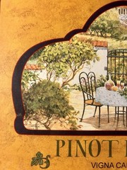 Framed Lithograph Print “Pinot Bianco Vigna Capretti Trentino-Alto…” 19.5×22.5