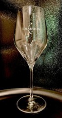 CHANDON Crystal Tulip Champagne Glass 8 1/4” Napa Valley ~ PRISTINE!