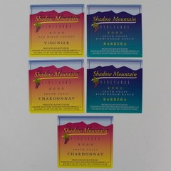 Lot Of 24 Southern California Fine Wine Labels 1997-2003 Unused