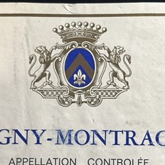 VINTAGE FRENCH WINE LABEL FRANCE PULIGNY-MONTRACHET 1967 decLUZE FILS Seggerman