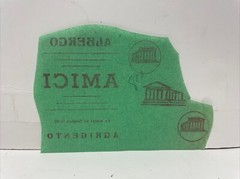 Vintage Albergo Amici Agrigento Sicily, Italy Label