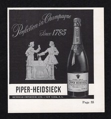 1948 Piper Heidsieck Perfection Champagne Since 1785 Renfield Importers Print Ad
