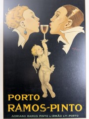 Antique Advertising Porto Ramos Pinto Poster René Vincent 20s Original Art Deco